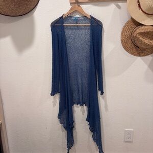 Blue Sky Clothing Mesh Layering Cardigan Fairy Fair Trade Festival Boho Summer